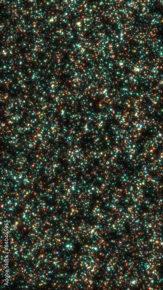 Vertical Colorful Sparkling Glitter Background Loop