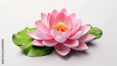 lotus flower on white background