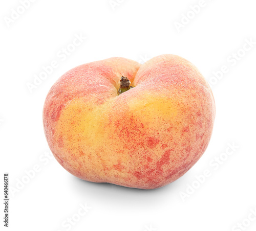Sweet fig peach on white background