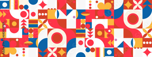 vector gradient mosaic channel art template