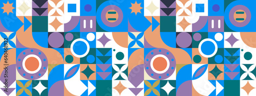 vector gradient mosaic channel art template