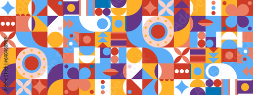 vector gradient mosaic channel art template