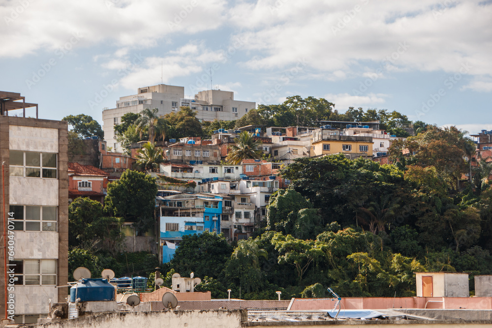 blue hill favela in Rio de Janeiro.