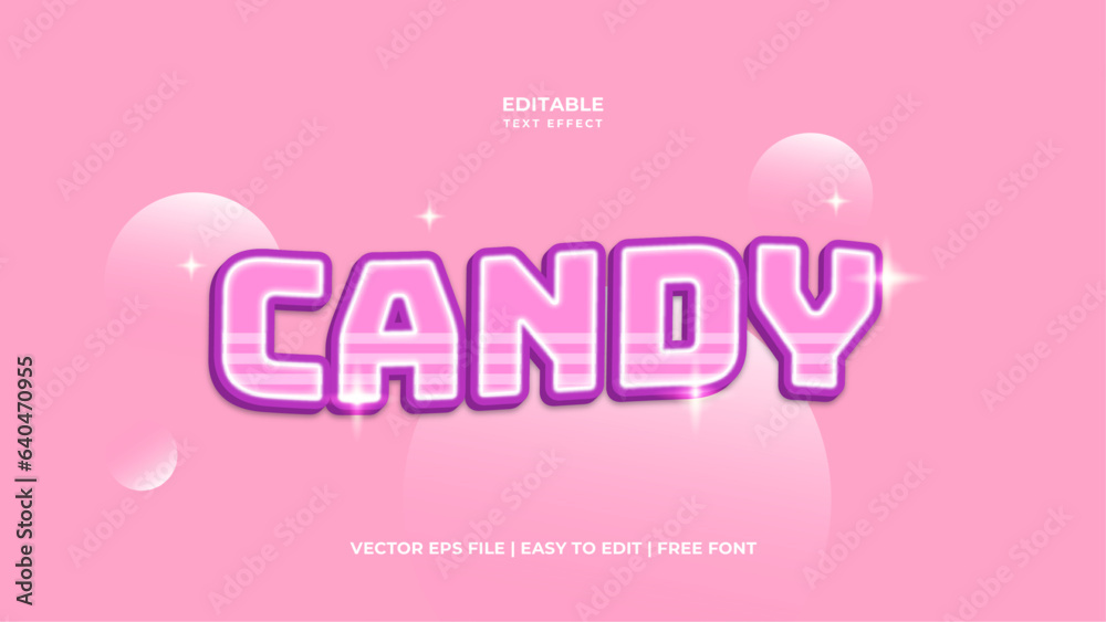 pink typography premium editable text effect