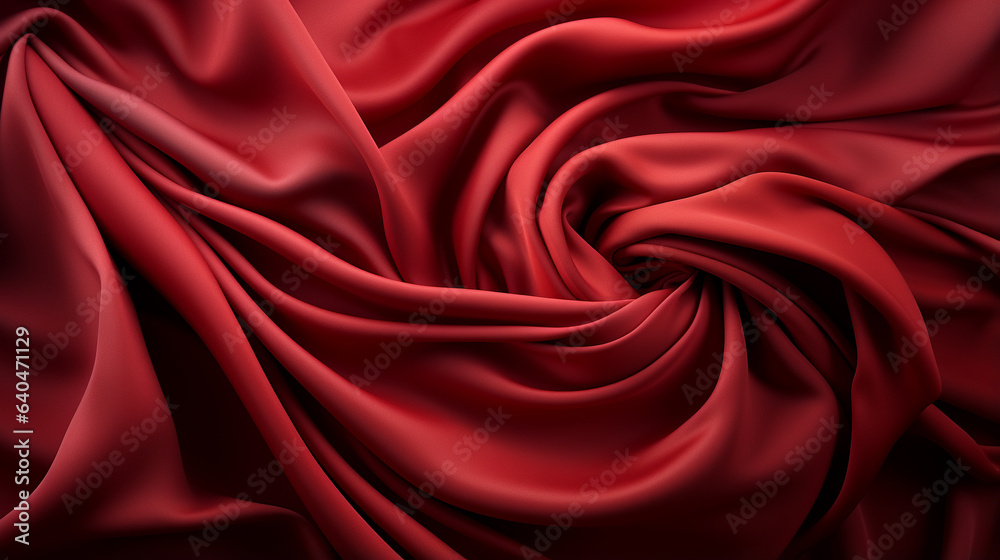 Fototapeta premium red silk background HD 8K wallpaper Stock Photographic Image
