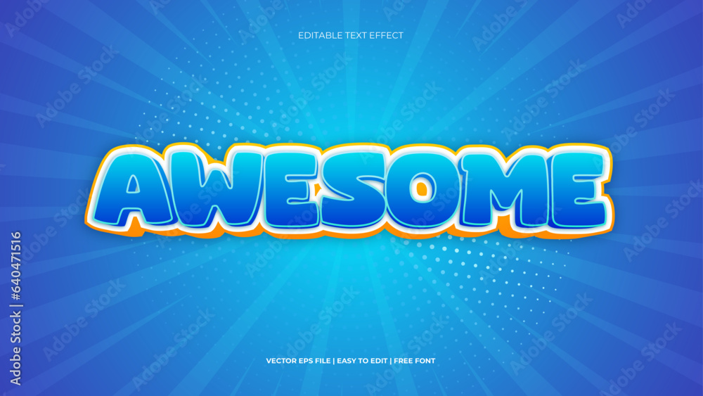 Awesome Modern Comic style editable text effect Awesome Modern Comic style editable text effect