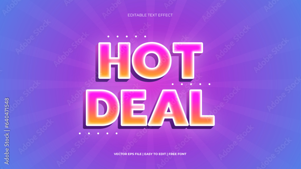 Hot Deal Fully Editable Text Effect Style