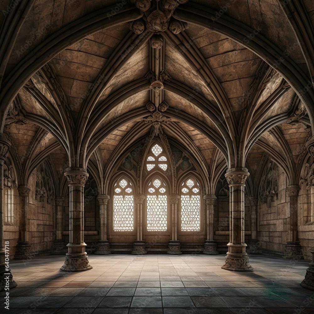 Medieval interior architecture 