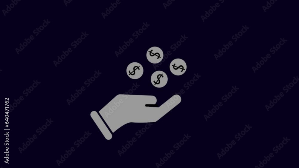 transfer dollar coins from hand concept motion background. k1_687 transfer dollar coins from hand concept motion background. k1_687