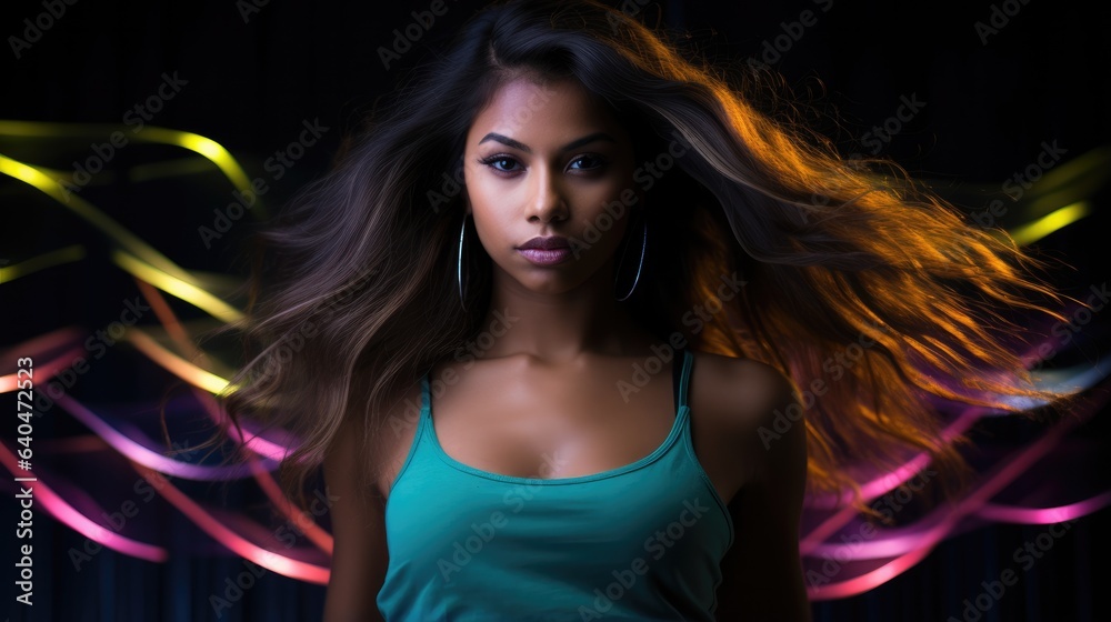 dynamic full body stock photo of a Pretty 18 years old girl - stockphoto concepts