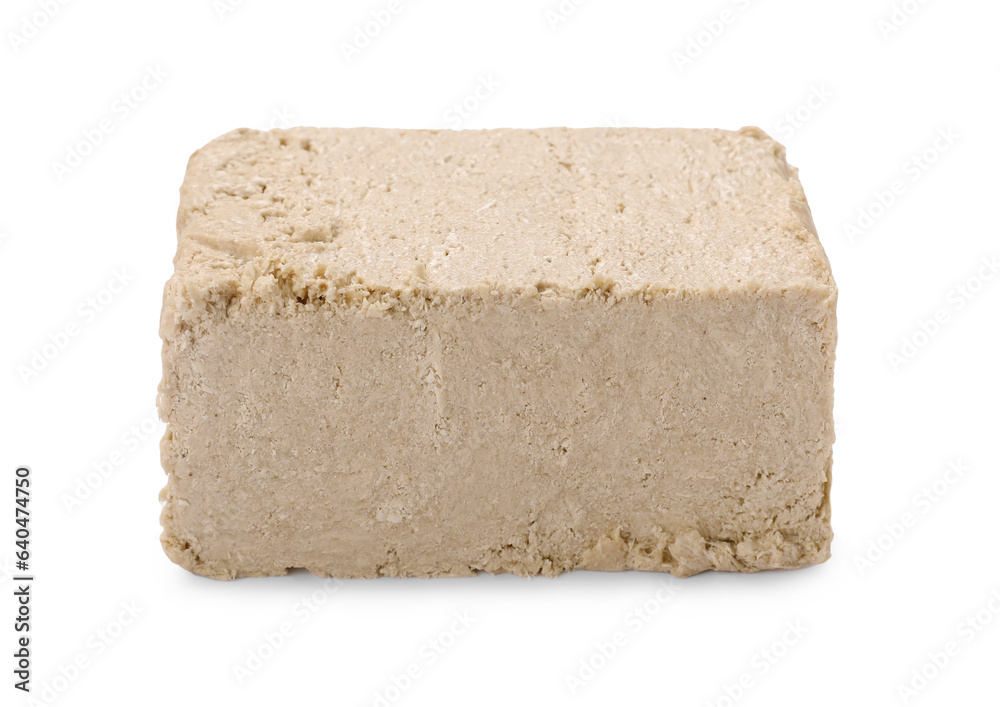 One piece of tasty halva isolated on white One piece of tasty halva isolated on white