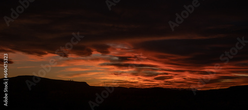 Pink and Orange Light on the Edges of Clouds in Big Bend Sky