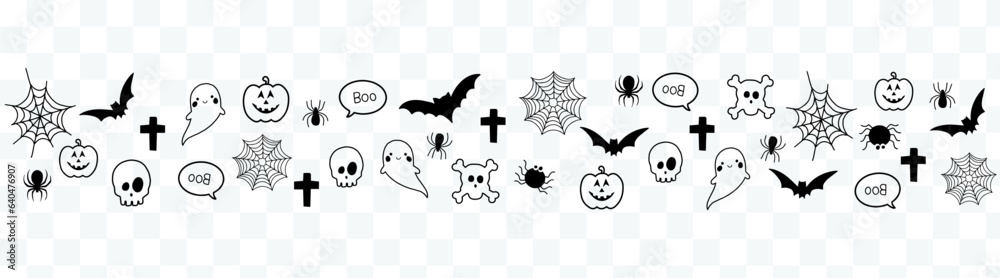 Happy Halloween background vector illustration. Halloween banner decorations.Vector illustration.