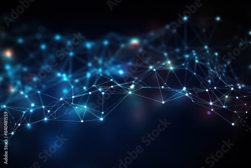 Intricate Web of Fiber Optic Cables Transmitting Data Signals