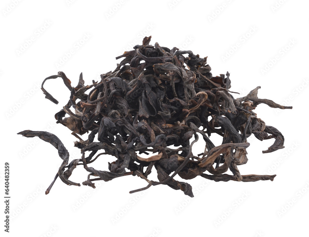 Fototapeta premium Pile of green tea isolated transparent png
