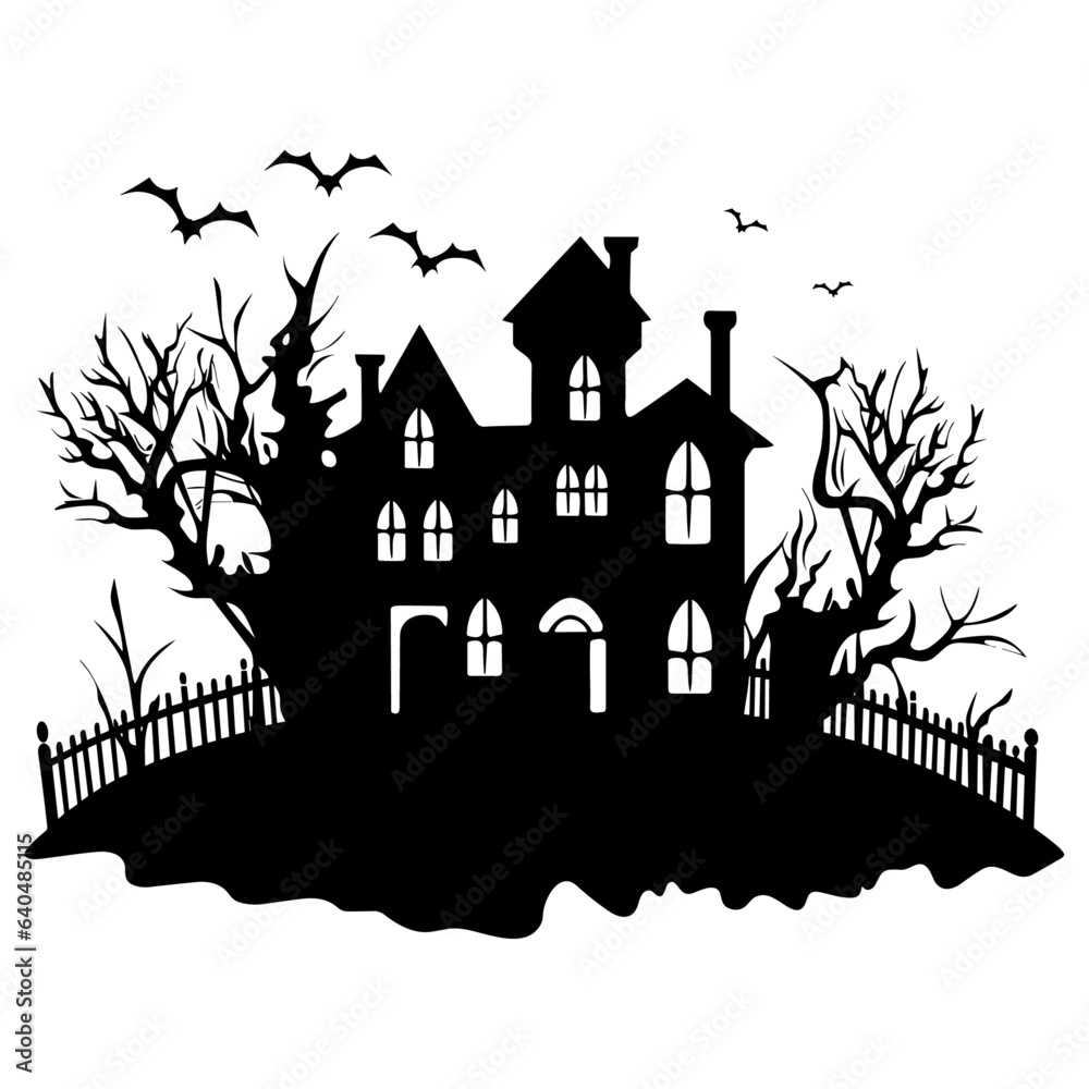 Halloween scary vector illustration