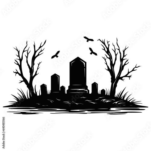 Halloween scary vector illustration