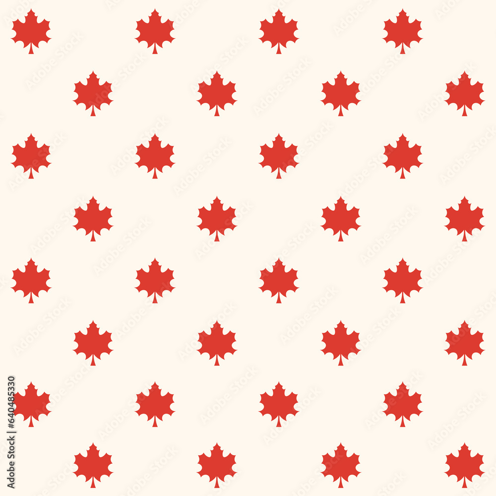 Autumn Maple Leaf Vector Seamless Pattern Autumn Maple Leaf Vector Seamless Pattern