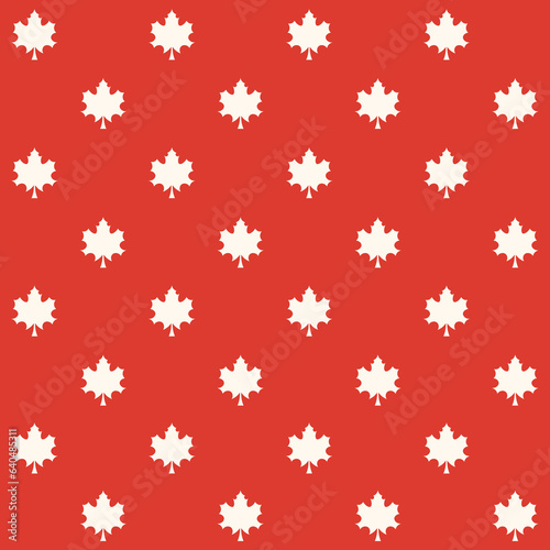 Autumn Maple Leaf Vector Seamless Pattern