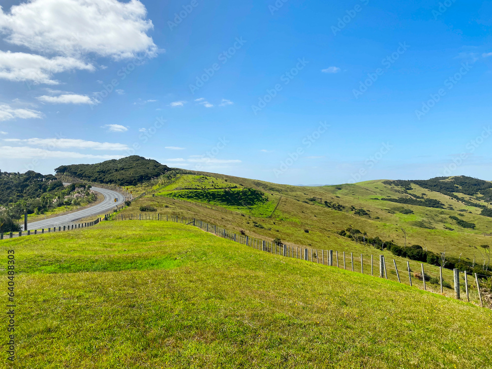 Panolamic view of Cape Reinga, New Zealand