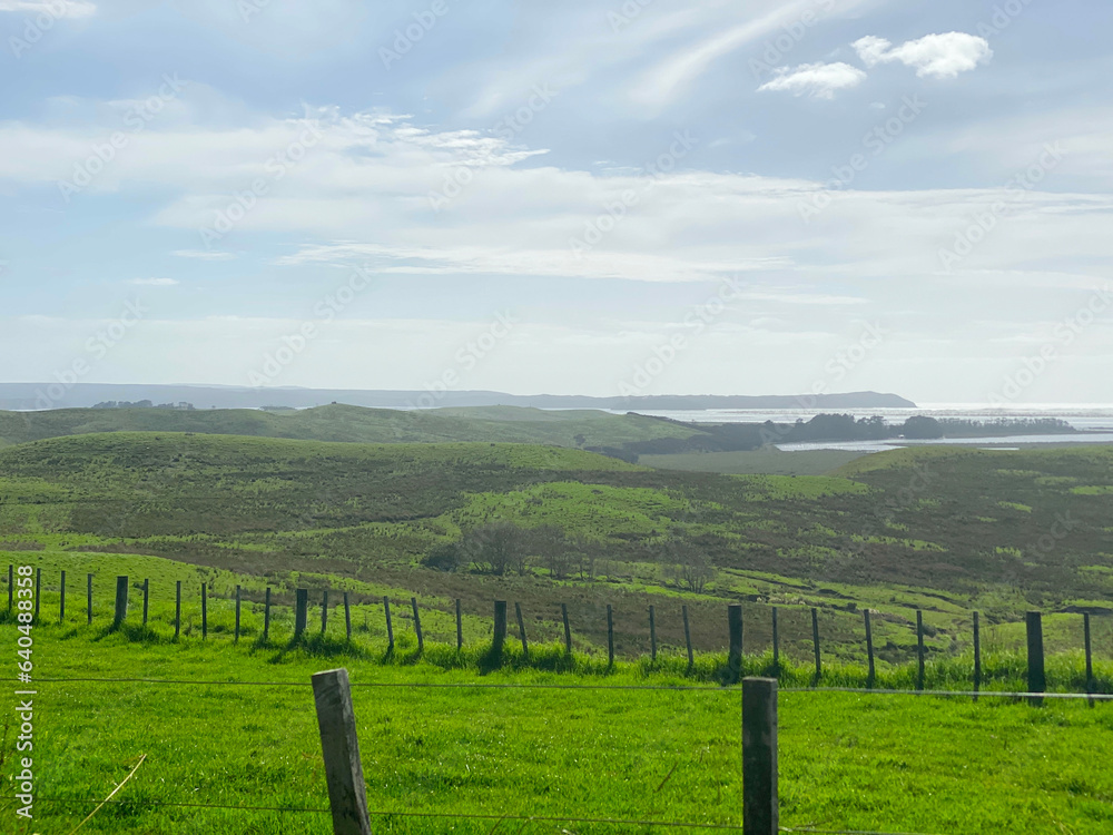 Panolamic view of Cape Reinga, New Zealand