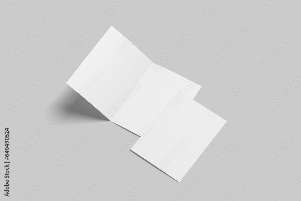 A4 Bifold brochure mockup blank A4 Bifold brochure mockup blank
