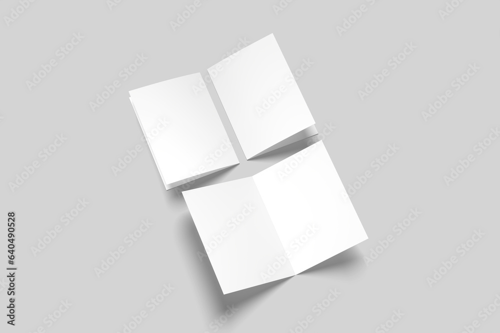 A4 Bifold brochure mockup blank A4 Bifold brochure mockup blank