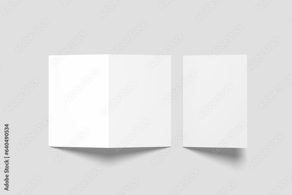 A4 Bifold brochure mockup blank A4 Bifold brochure mockup blank