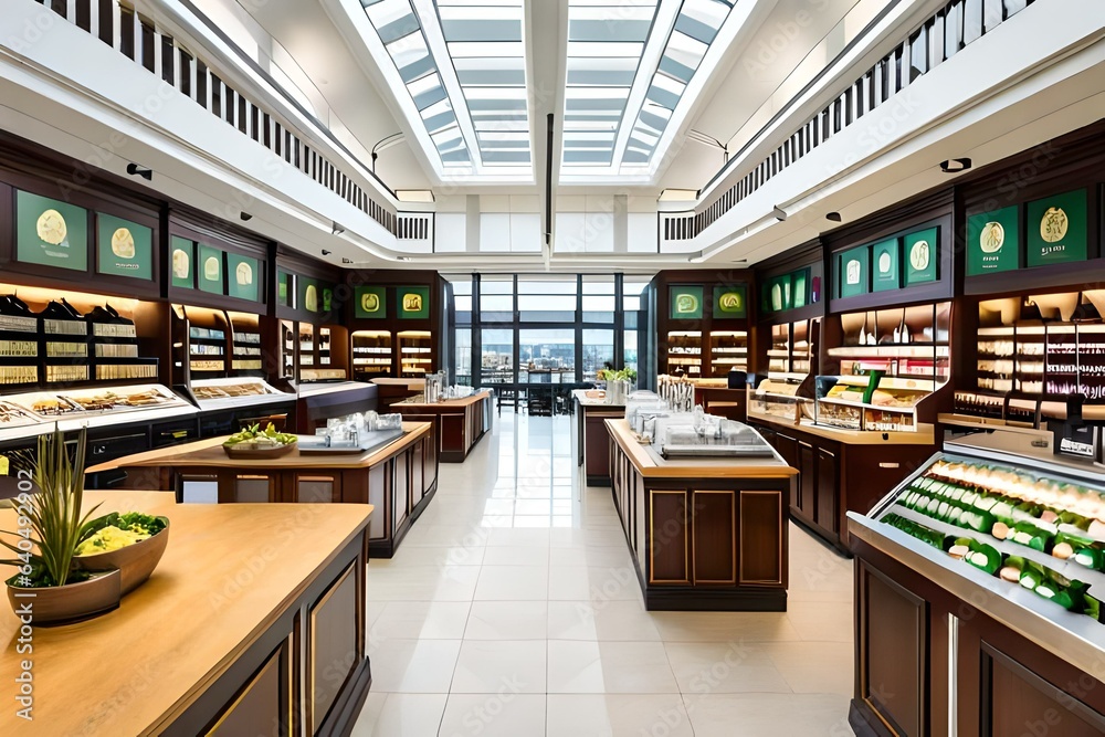 interior of a supermarket