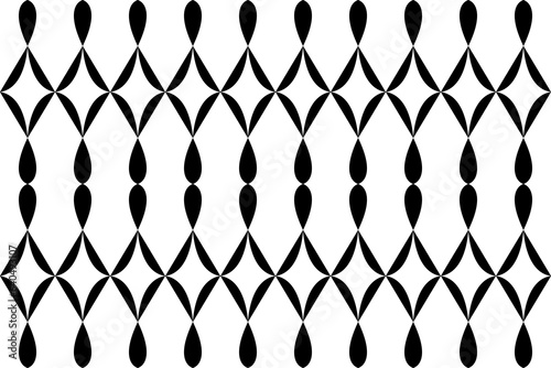 Geometric of rhombus pattern. Design ethnic style black on white background. Design print for illustration, textile, texture, wallpaper, background, carpet. Set 2