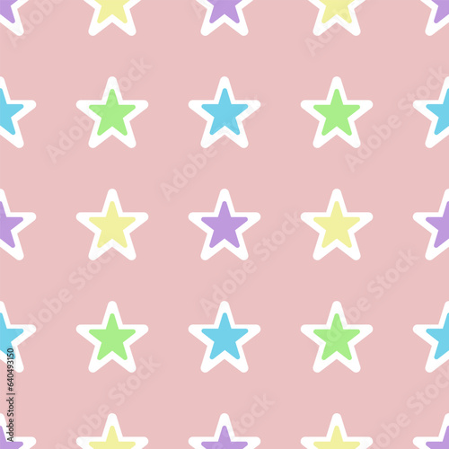 seamless pattern with stars for wallpaper  fabric wrapping paper notebook cover clothing backdrop and stationary.