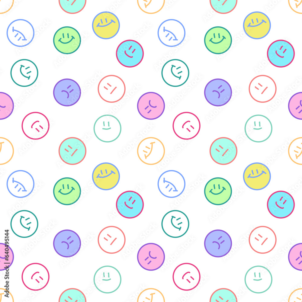 seamless background with funny face. seamless background with funny face.