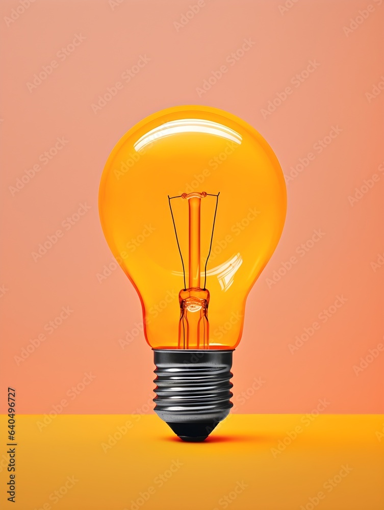 Luminous Concepts: Pop Art Minimalism on a Light Bulb Luminous Concepts: Pop Art Minimalism on a Light Bulb