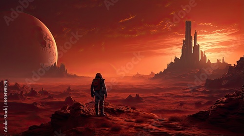futuristic desert atmosphere