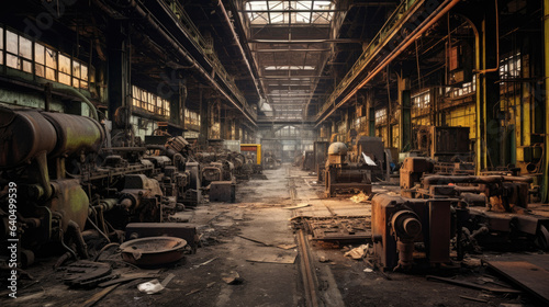 An abandoned bankrupt factory © didiksaputra