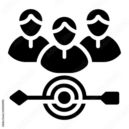 target audience Solid icon