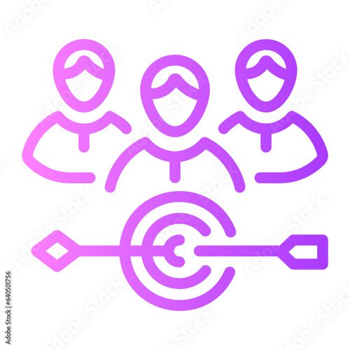 target audience Line Gradient Icon