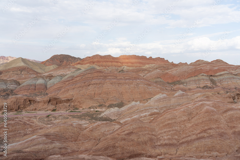 Colorful Danxia Scenery in Zhangye, Gansu, China Colorful Danxia Scenery in Zhangye, Gansu, China
