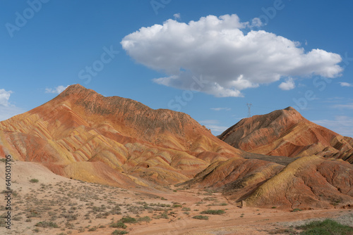 Colorful Danxia Scenery in Zhangye, Gansu, China