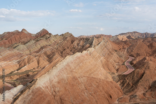 Colorful Danxia Scenery in Zhangye, Gansu, China