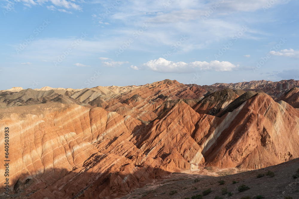 Colorful Danxia Scenery in Zhangye, Gansu, China