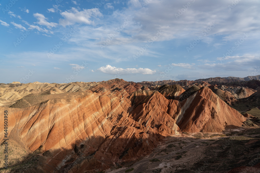 Colorful Danxia Scenery in Zhangye, Gansu, China