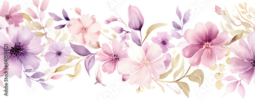 Watercolor floral wallpaper