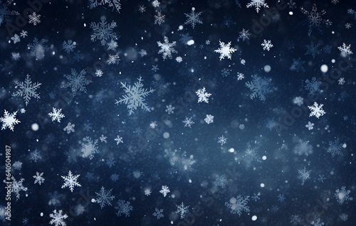 christmas background with snowflakes © Bulder Creative