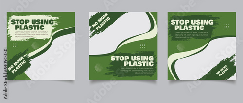 Zero waste instagram posts template