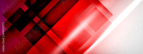 Light and shadow squares and lines abstract background
