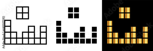 Tetris Block, an icon representing a Tetris block, symbolizing puzzle-solving, spatial awareness, and classic gaming entertainment in the world of digital gaming.