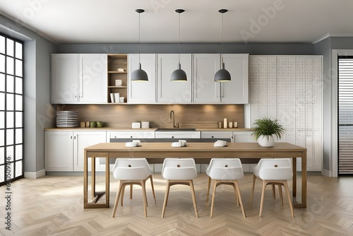 modern kitchen interior generated ai