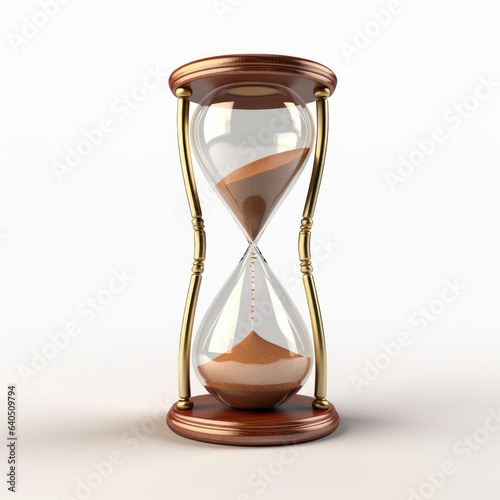 hourglass isolated on white background 