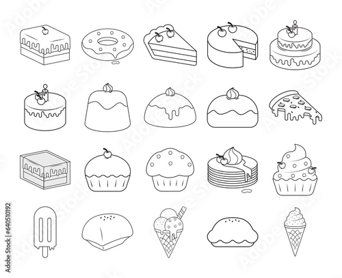 Cake Outline Illustration
